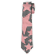 Buckle-Down Necktie - Eighties Stars2 Black/White/Red Neckties Buckle-Down