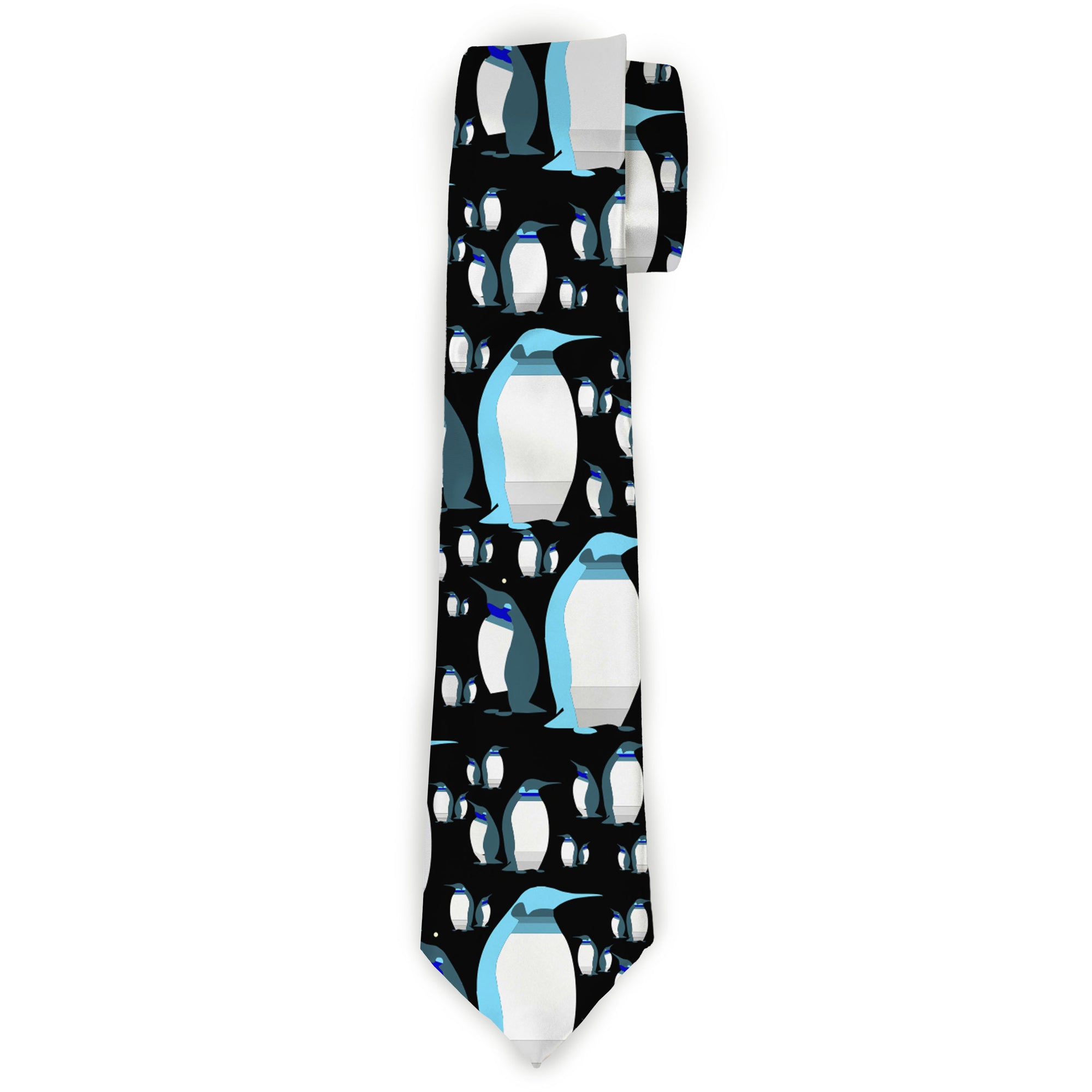 Buckle-Down Necktie - Emperor Penguins Gray/Blues Neckties Buckle-Down