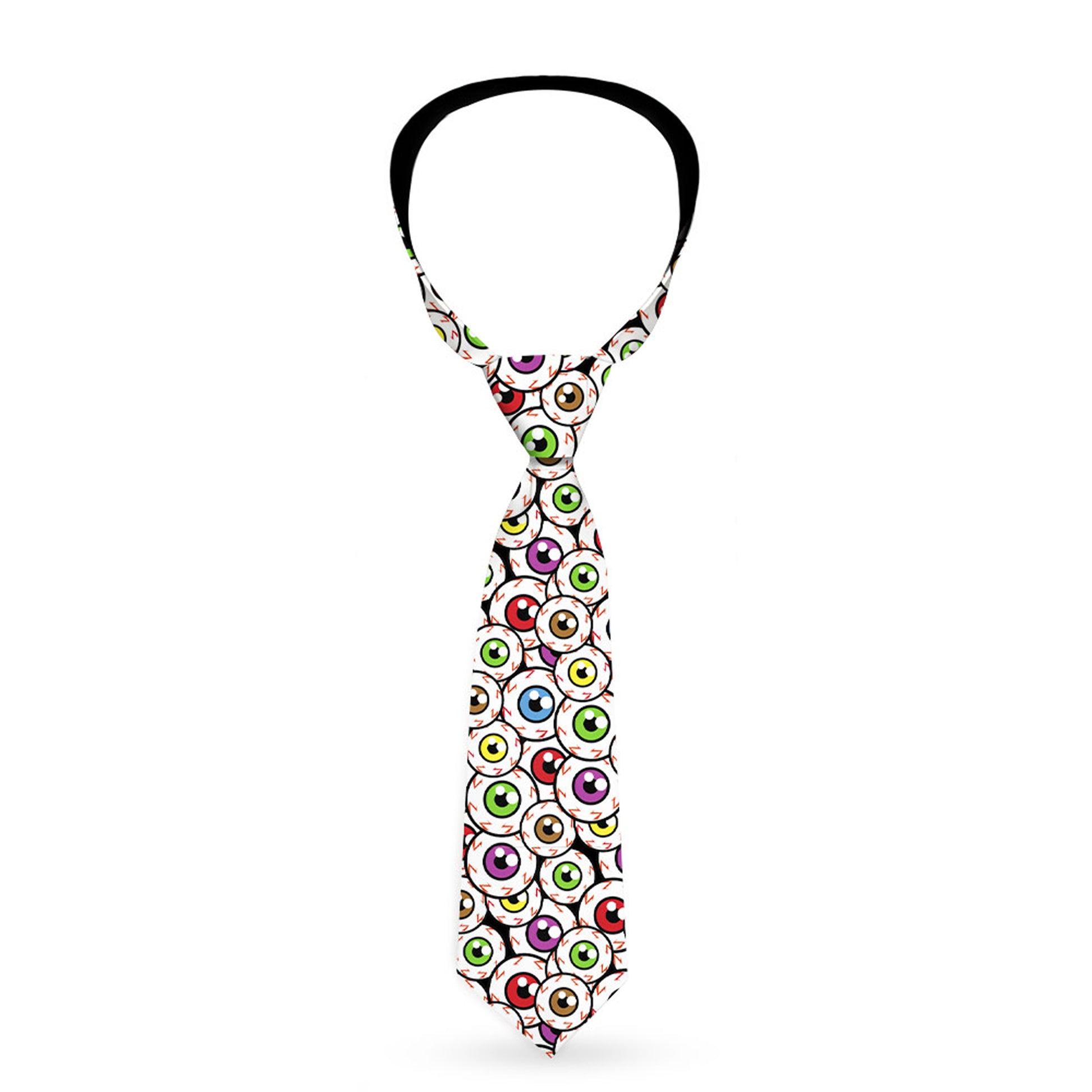 Buckle-Down Necktie - Eyeballs Stacked Neckties Buckle-Down