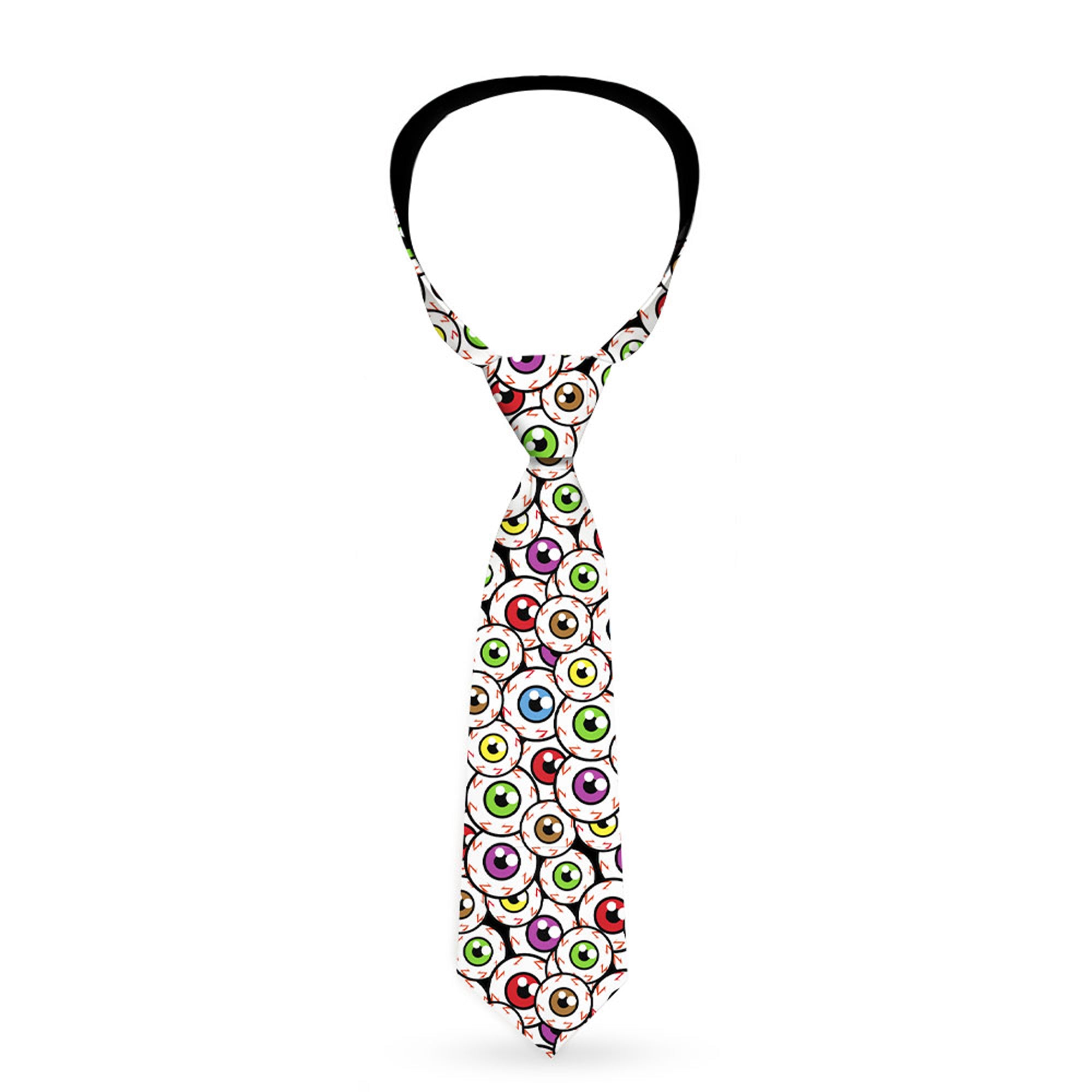 Buckle-Down Necktie - Eyeballs Stacked Neckties Buckle-Down