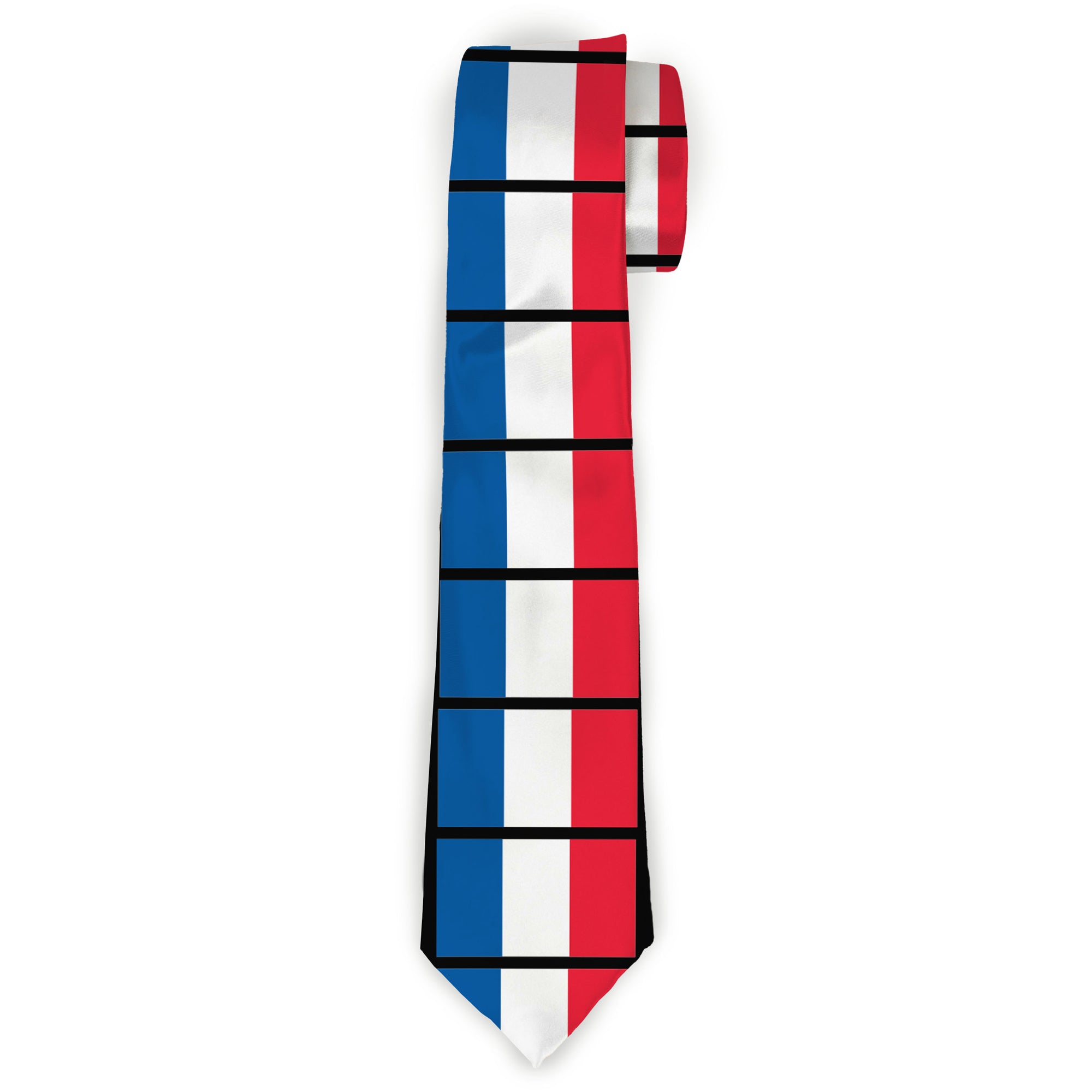 Buckle-Down Necktie - France Flags Neckties Buckle-Down