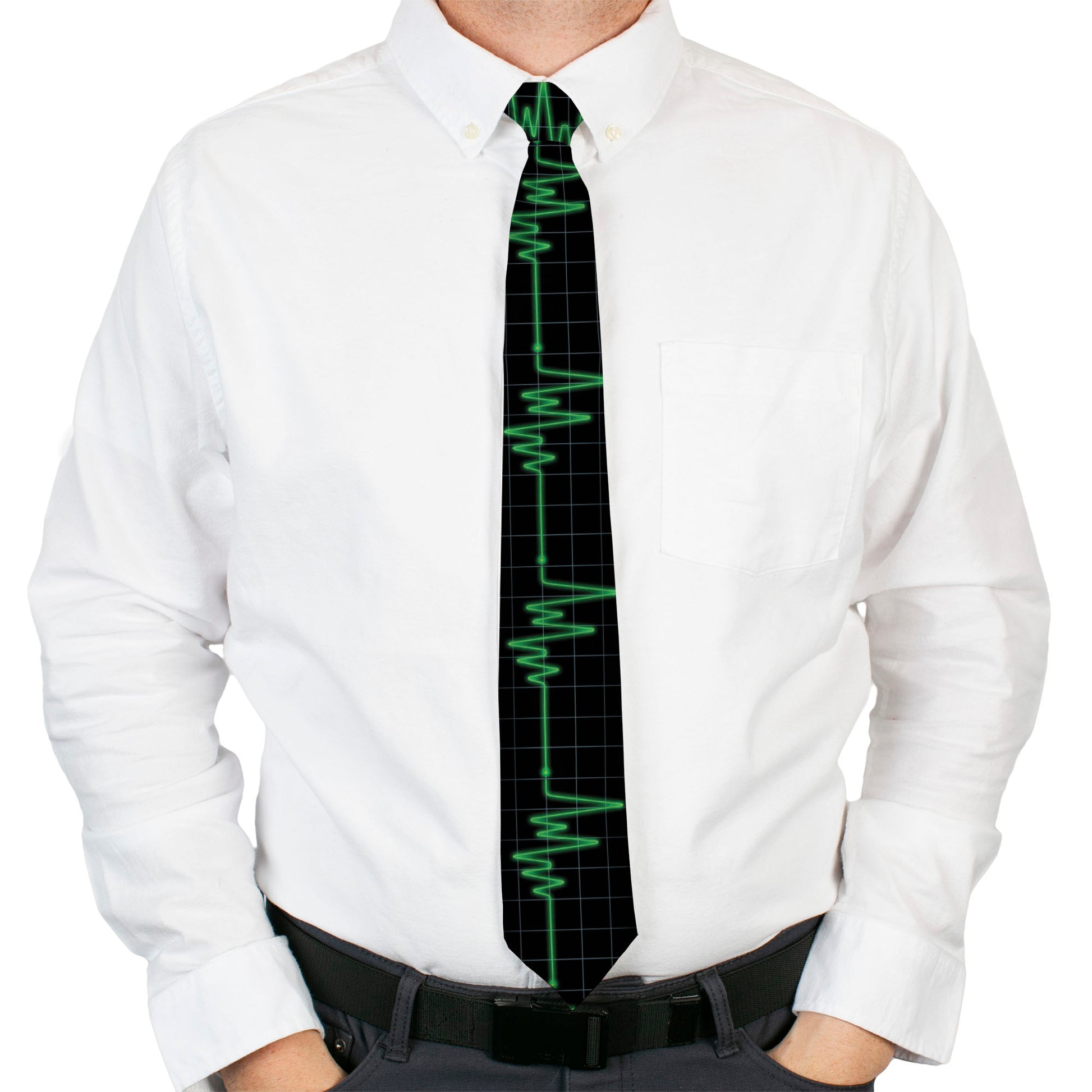 Buckle-Down Necktie - Flatline Neckties Buckle-Down
