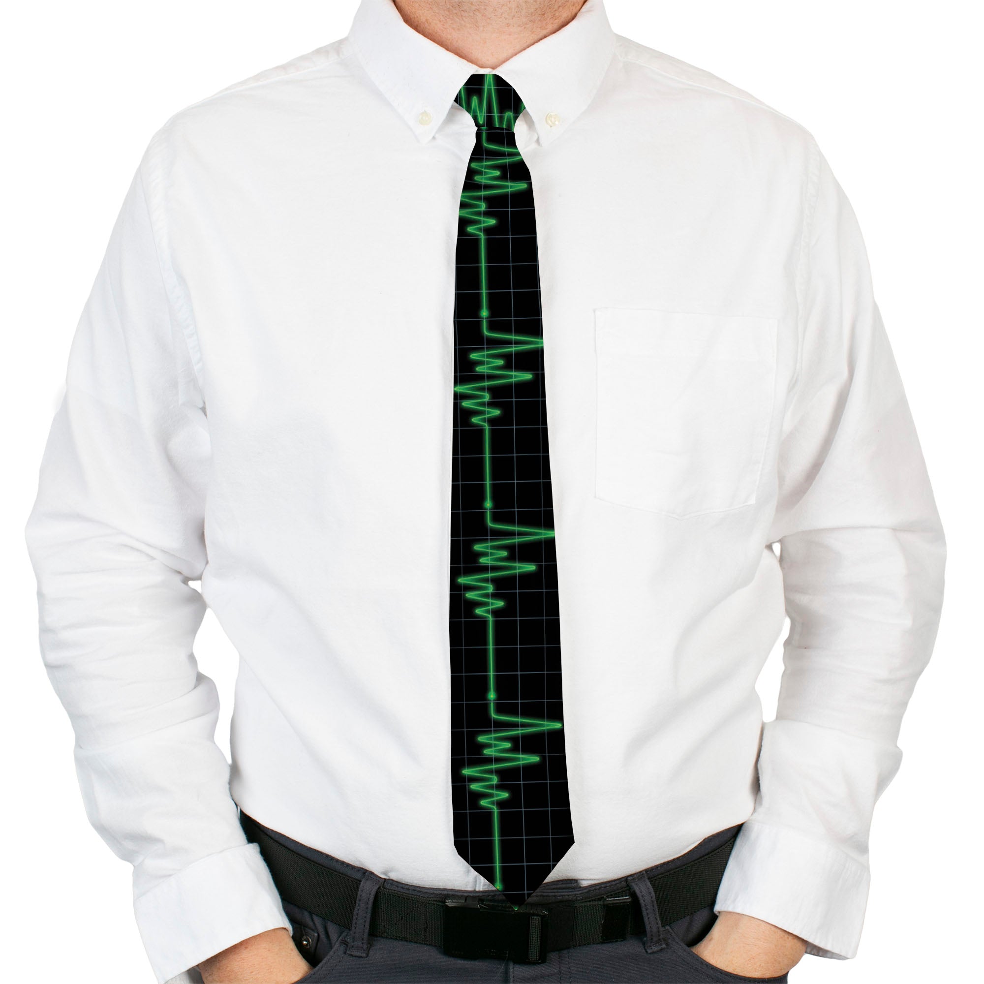 Buckle-Down Necktie - Flatline Neckties Buckle-Down