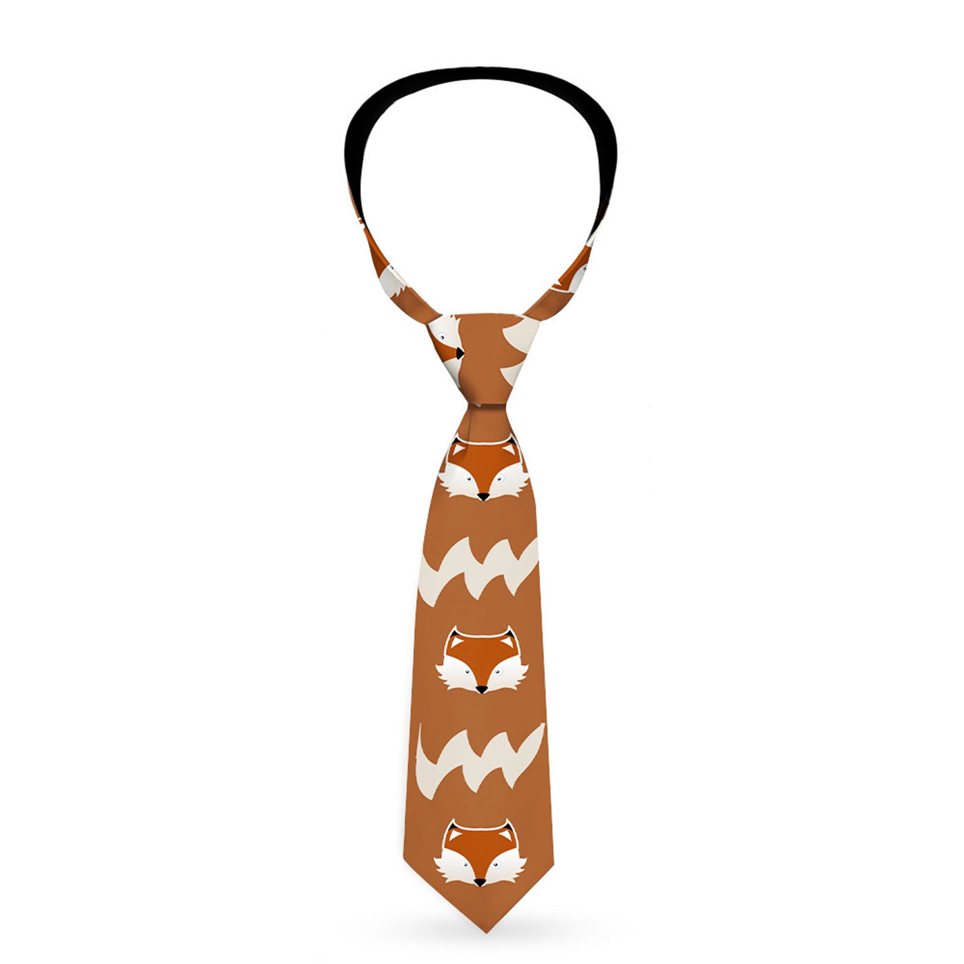 Buckle-Down Necktie - Fox Face/Tail Orange/Natural Neckties Buckle-Down