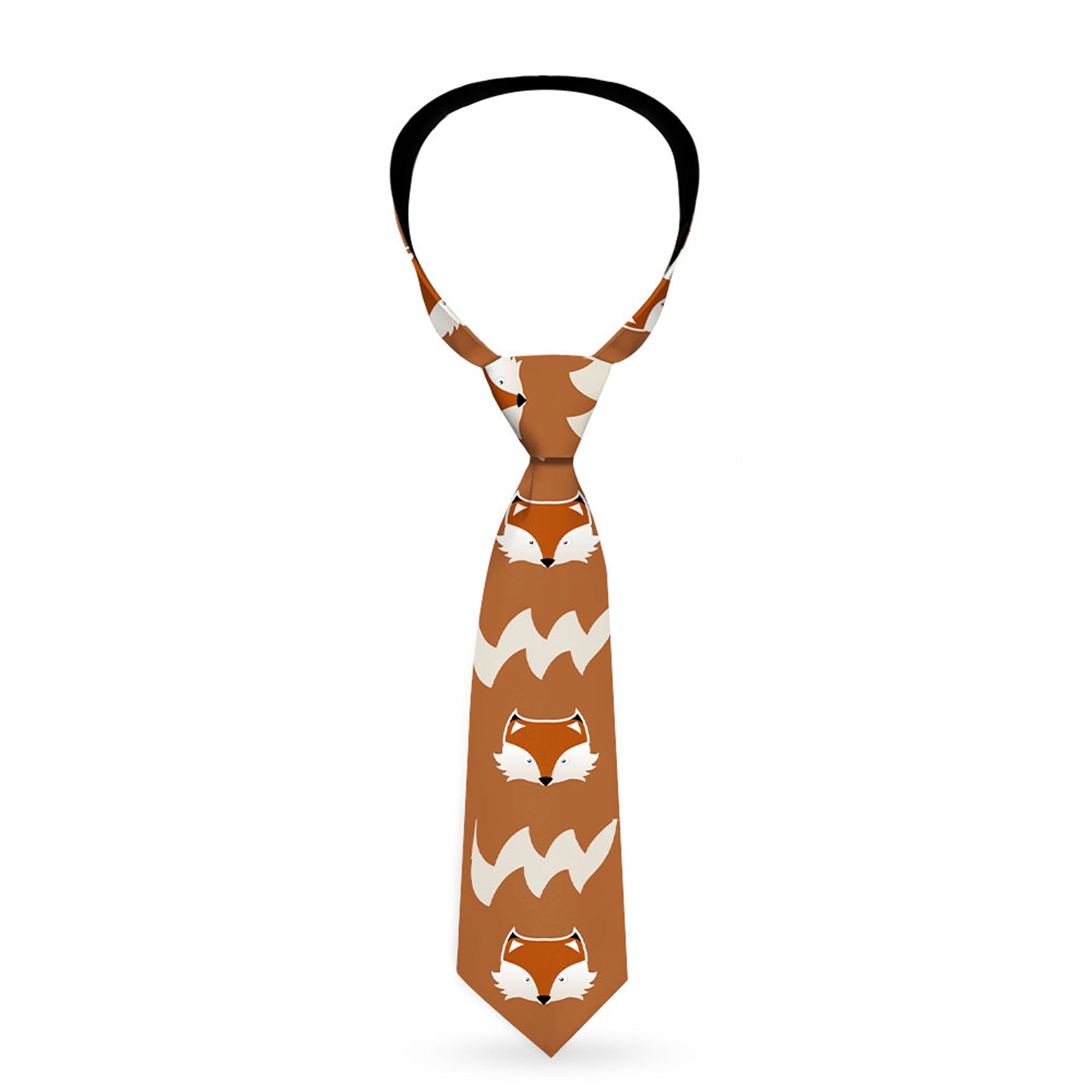 Buckle-Down Necktie - Fox Face/Tail Orange/Natural Neckties Buckle-Down