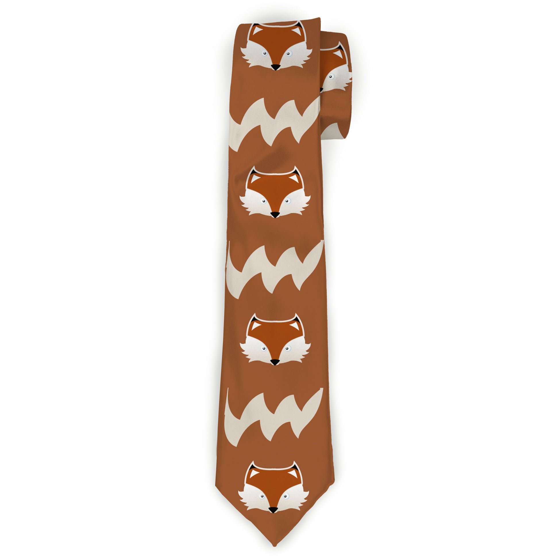 Buckle-Down Necktie - Fox Face/Tail Orange/Natural Neckties Buckle-Down