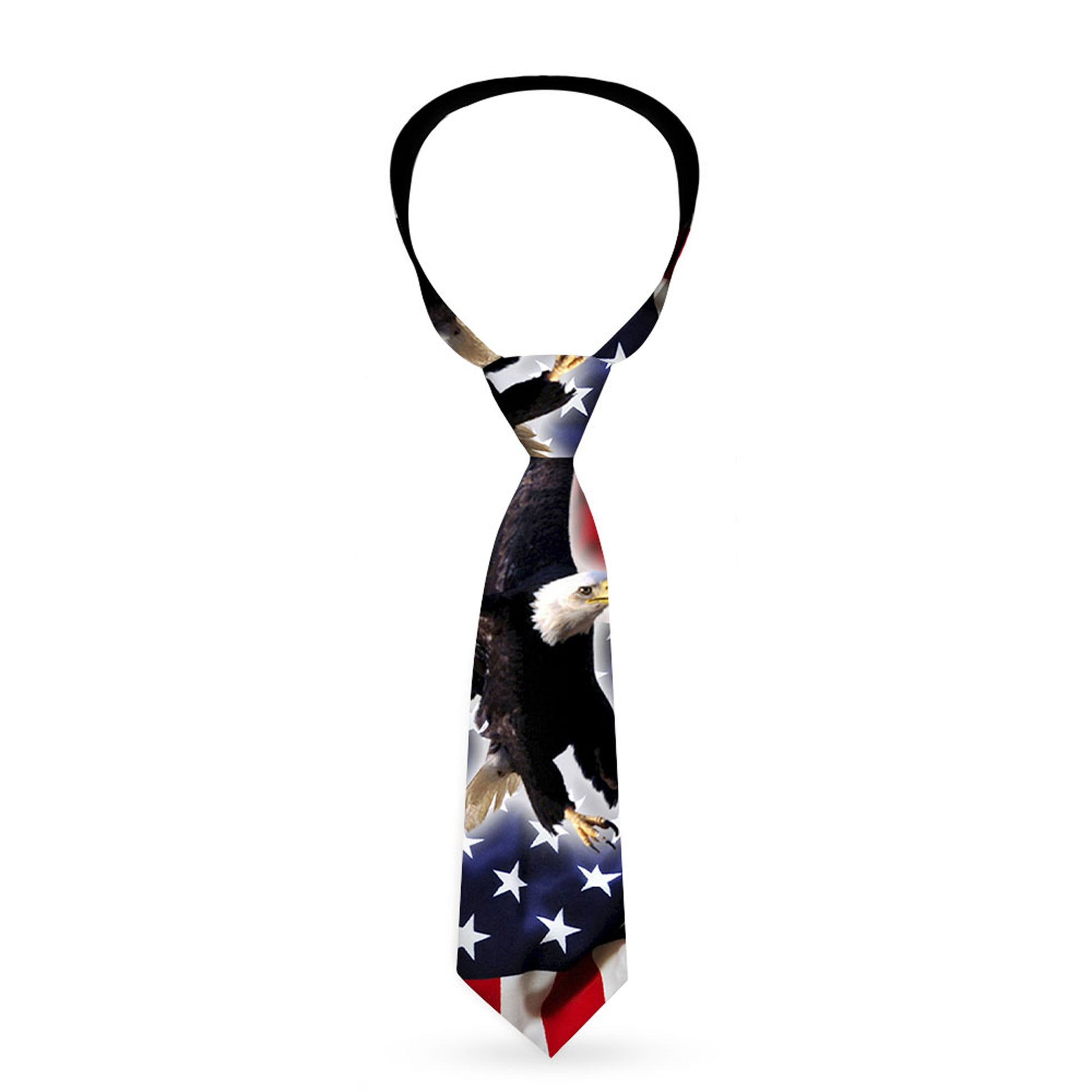 Necktie Standard - Flying Eagle/American Flag Neckties Buckle-Down