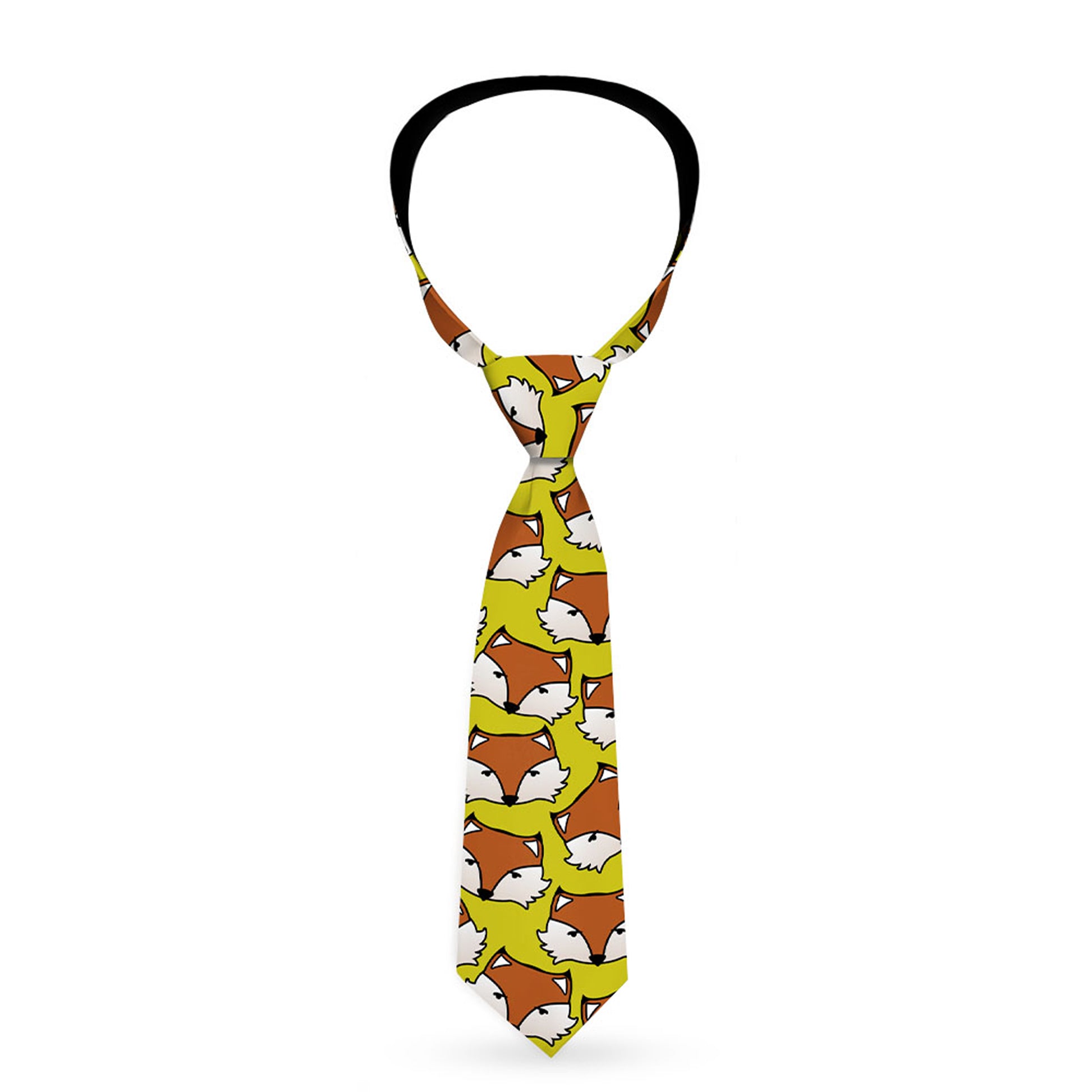 Buckle-Down Necktie - Fox Face Scattered Warm Olive2 Neckties Buckle-Down