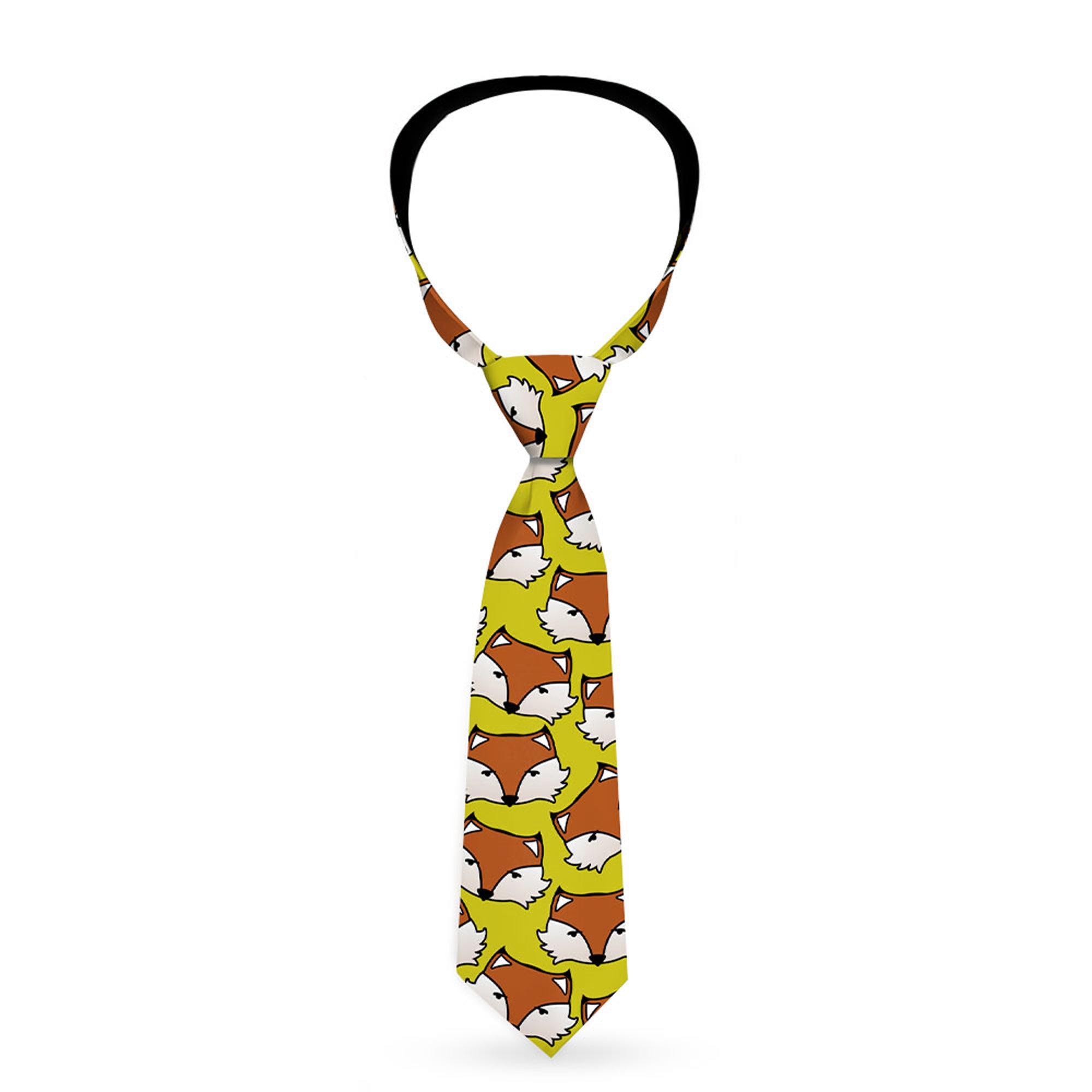 Buckle-Down Necktie - Fox Face Scattered Warm Olive2 Neckties Buckle-Down