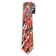 Buckle-Down Necktie - Grunge Bricks Orange Neckties Buckle-Down