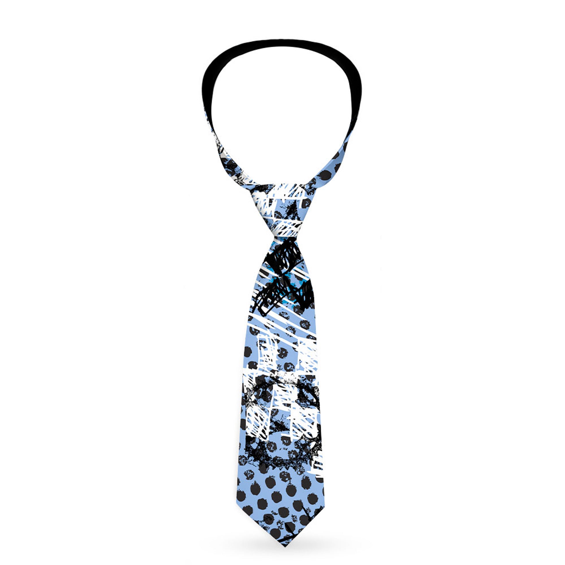 Buckle-Down Necktie - Grunge Gears Blue Neckties Buckle-Down