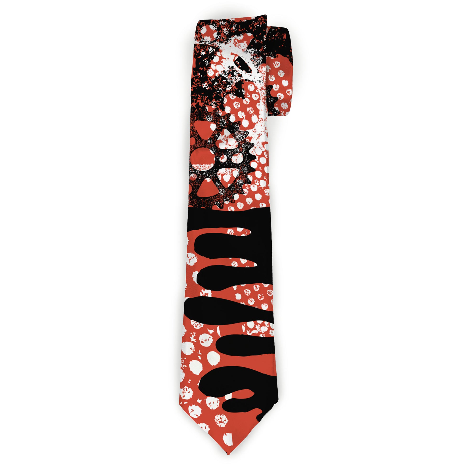 Buckle-Down Necktie - Grunge Gears Orange Neckties Buckle-Down