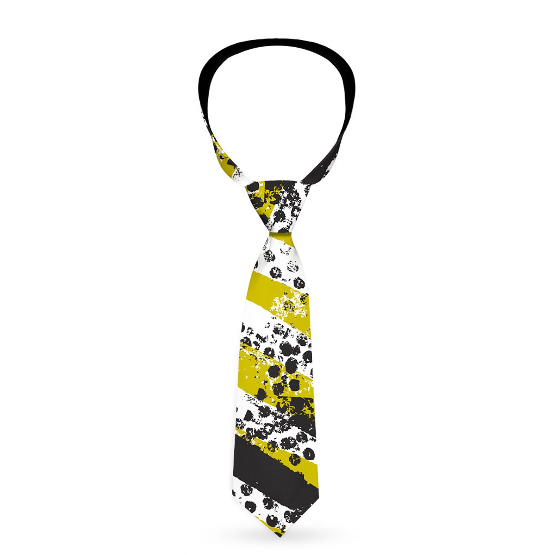 Buckle-Down Necktie - Grunge Tread Yellow Neckties Buckle-Down
