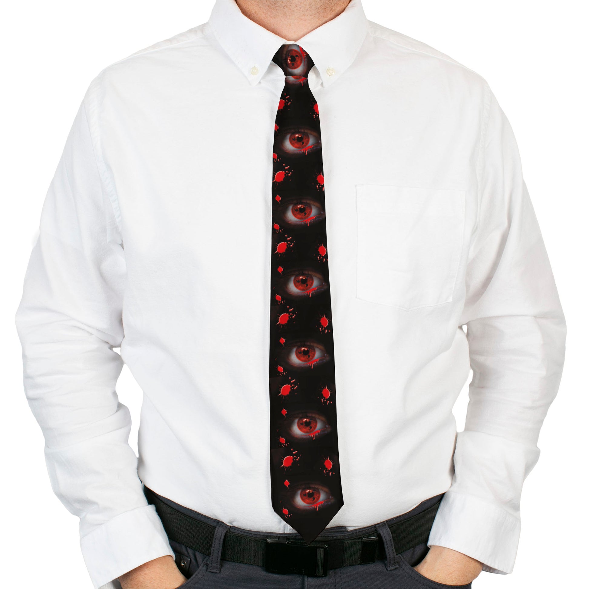 Buckle-Down Necktie - Genjutsu Eye Neckties Buckle-Down
