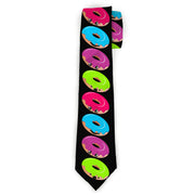 Buckle-Down Necktie - Glaze Donut Expressions Black Neckties Buckle-Down
