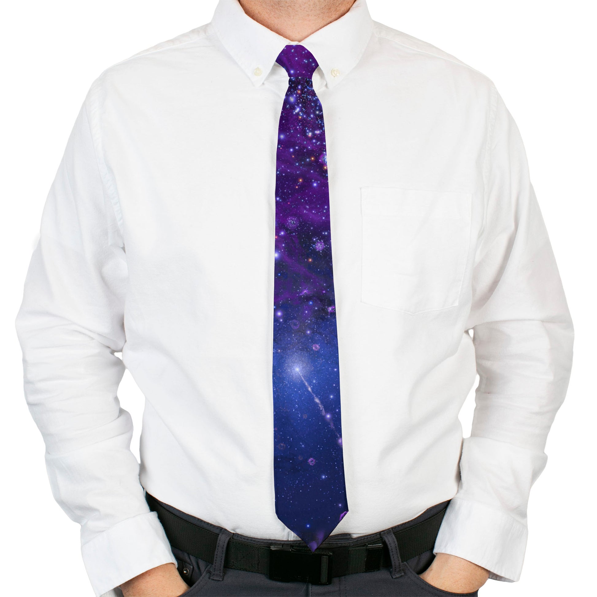 Necktie Standard - Galaxy Blues/Purples Neckties Buckle-Down