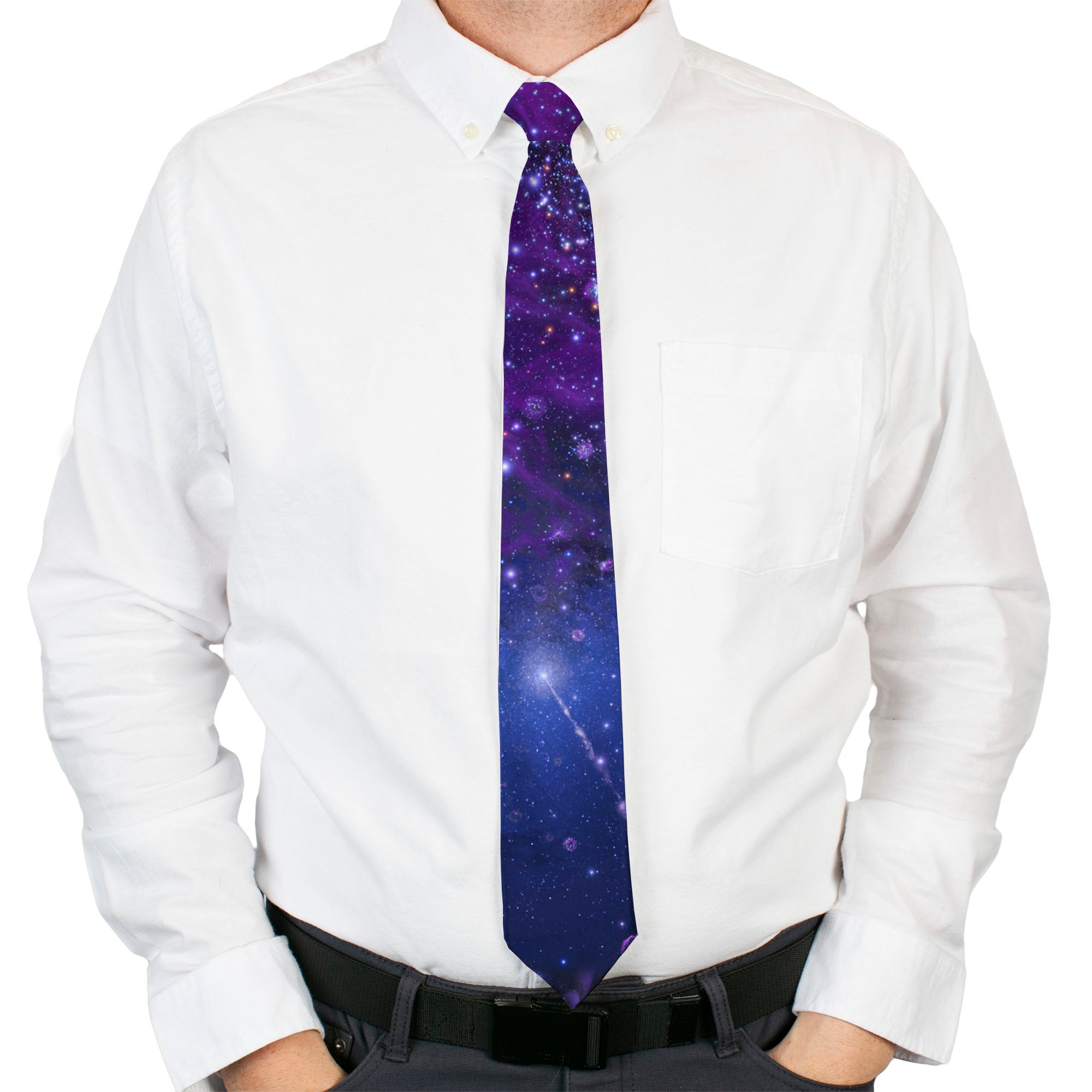 Necktie Standard - Galaxy Blues/Purples Neckties Buckle-Down