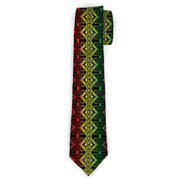 Buckle-Down Necktie - Geomteric2 Black/Red/Yellow/Green Neckties Buckle-Down