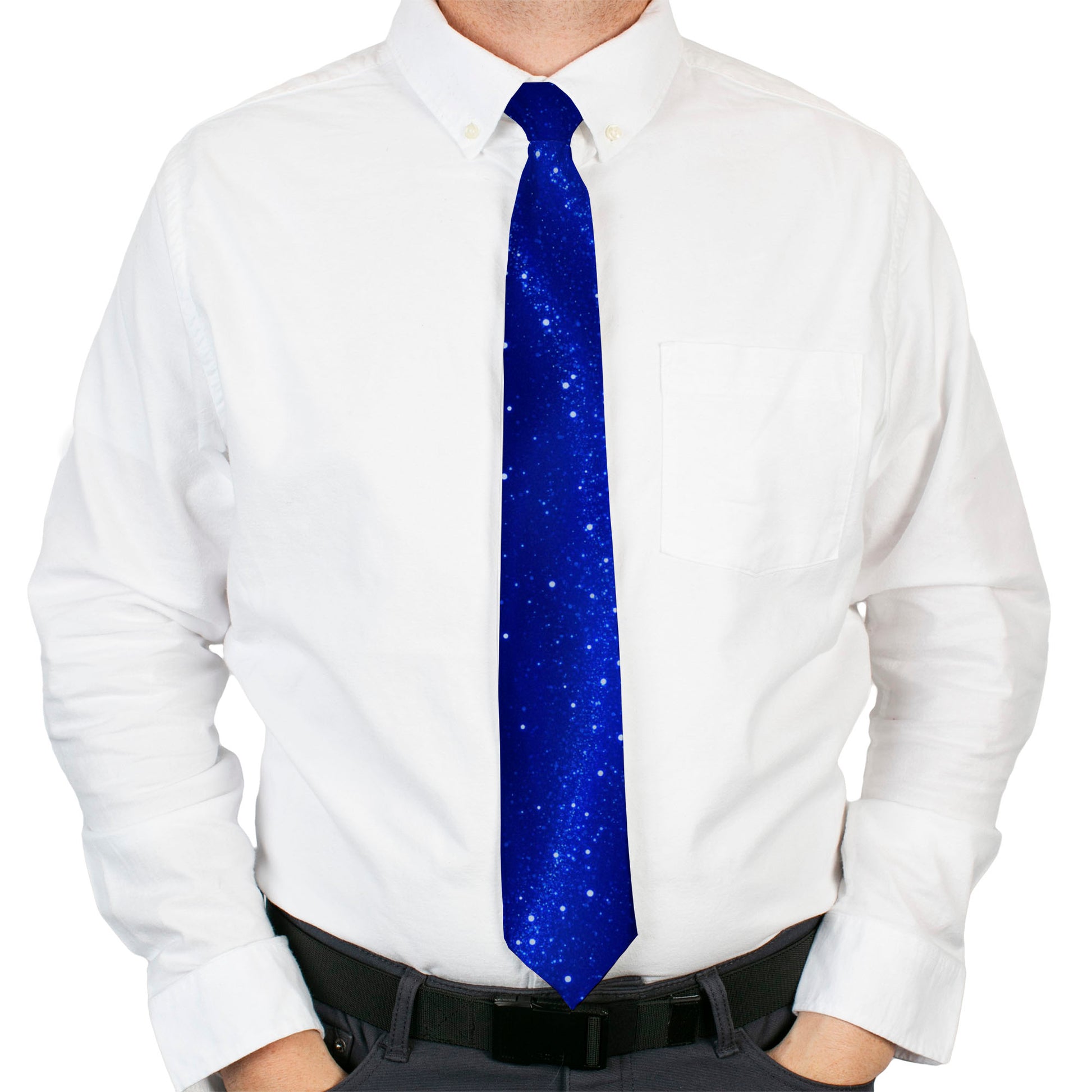 Necktie Standard - Galaxy Arch Blues/White Neckties Buckle-Down