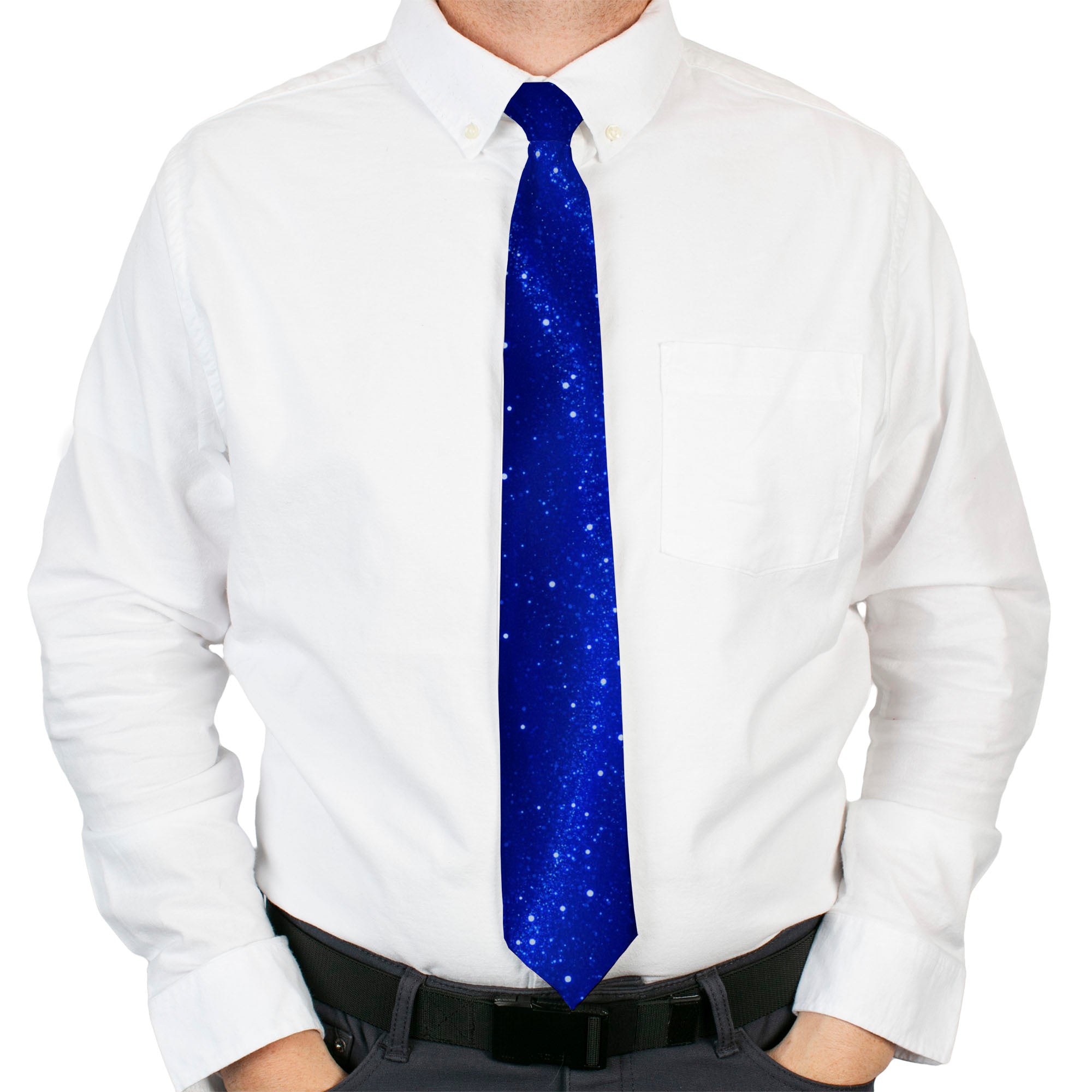 Necktie Standard - Galaxy Arch Blues/White Neckties Buckle-Down