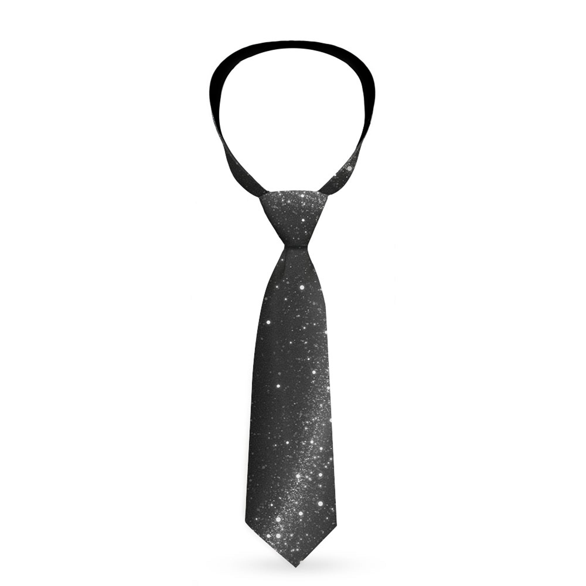Necktie Standard - Galaxy Arch Black/Gray/White Neckties Buckle-Down