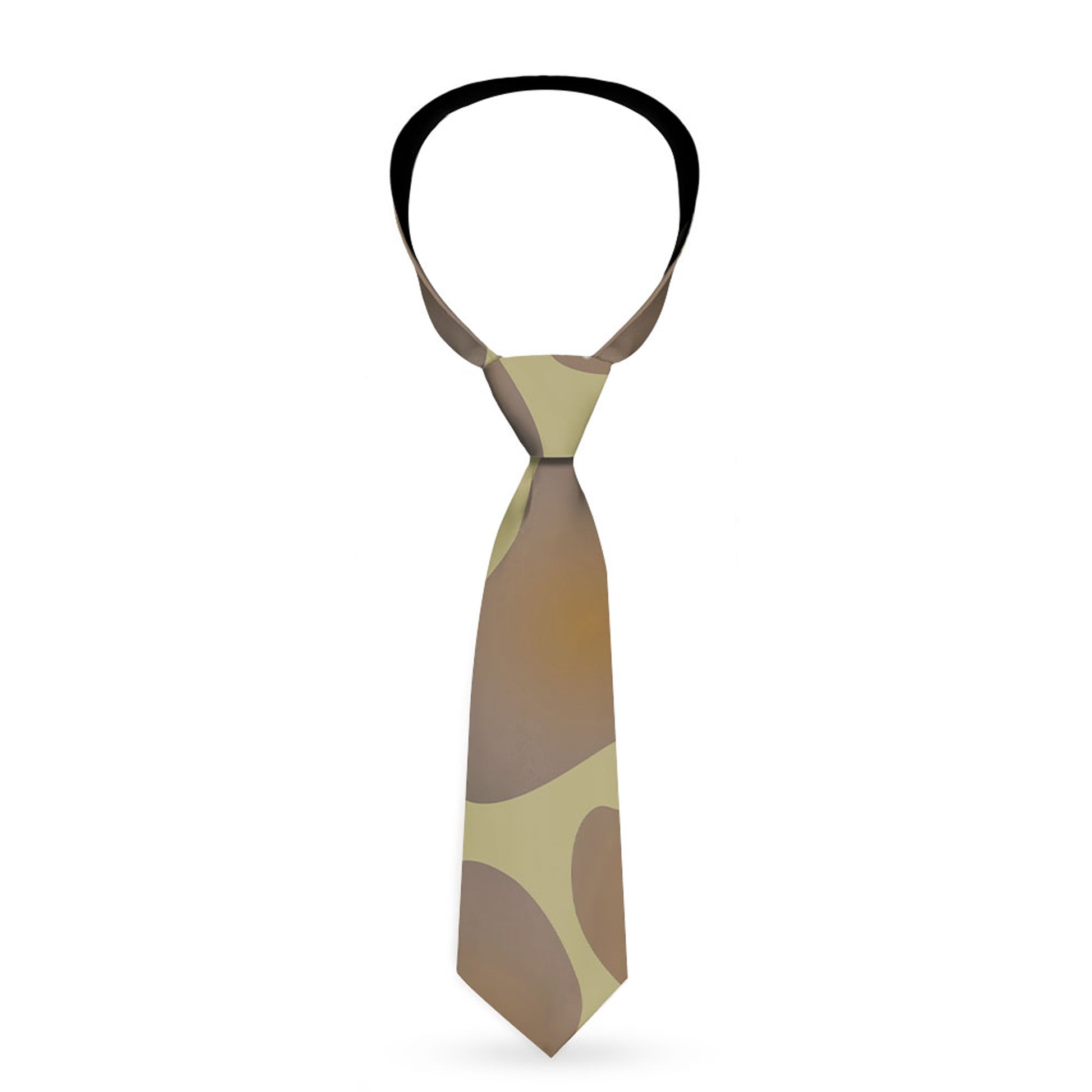 Buckle-Down Necktie - Giraffe Spots Tan/Brown Neckties Buckle-Down