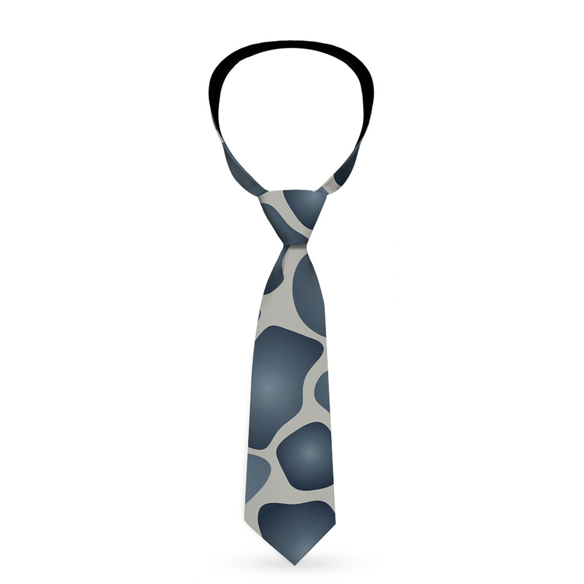 Buckle-Down Necktie - Giraffe Spots Gray/Charcoal Neckties Buckle-Down
