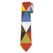 Buckle-Down Necktie - Geometric Triangle Blocks Multi Color Neckties Buckle-Down