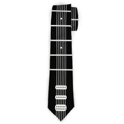 Buckle-Down Necktie - Guitar Neck Black/White Neckties Buckle-Down