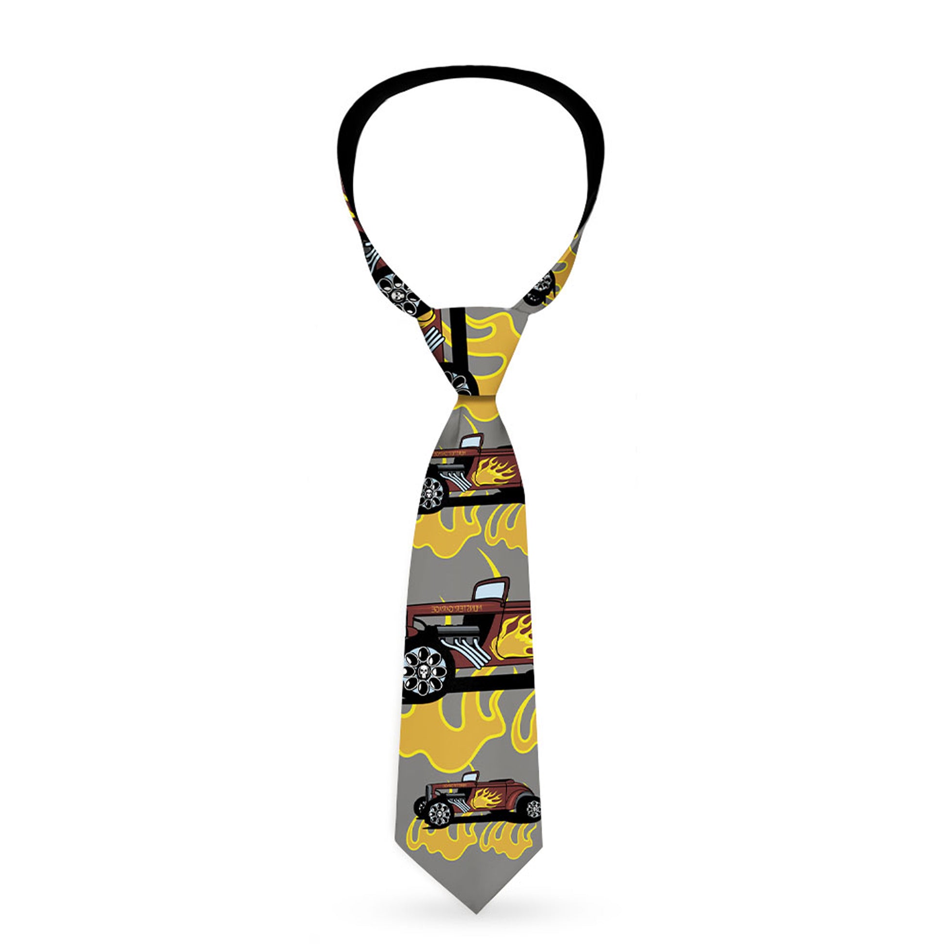 Buckle-Down Necktie - Hot Rod w/Flames Neckties Buckle-Down