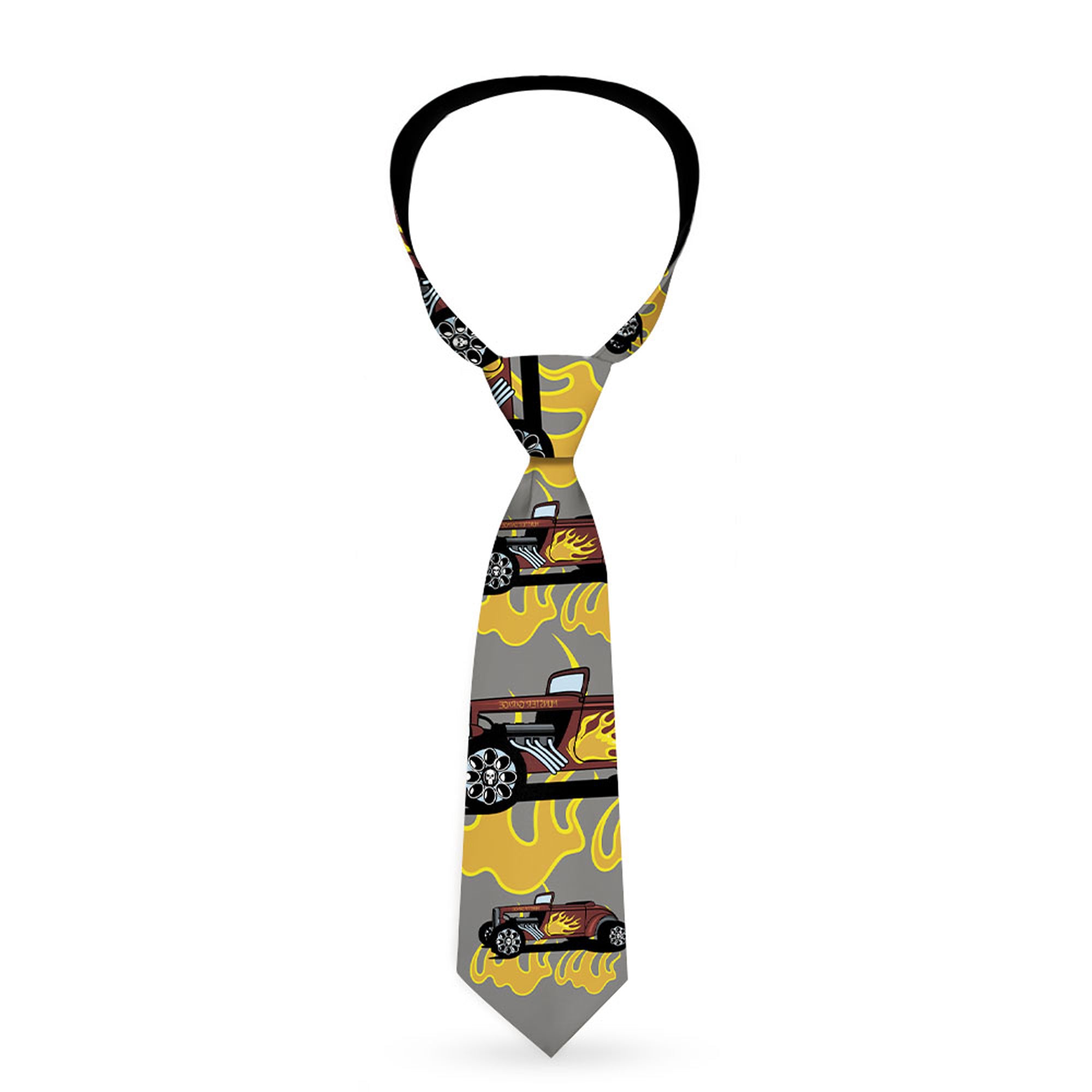 Buckle-Down Necktie - Hot Rod w/Flames Neckties Buckle-Down