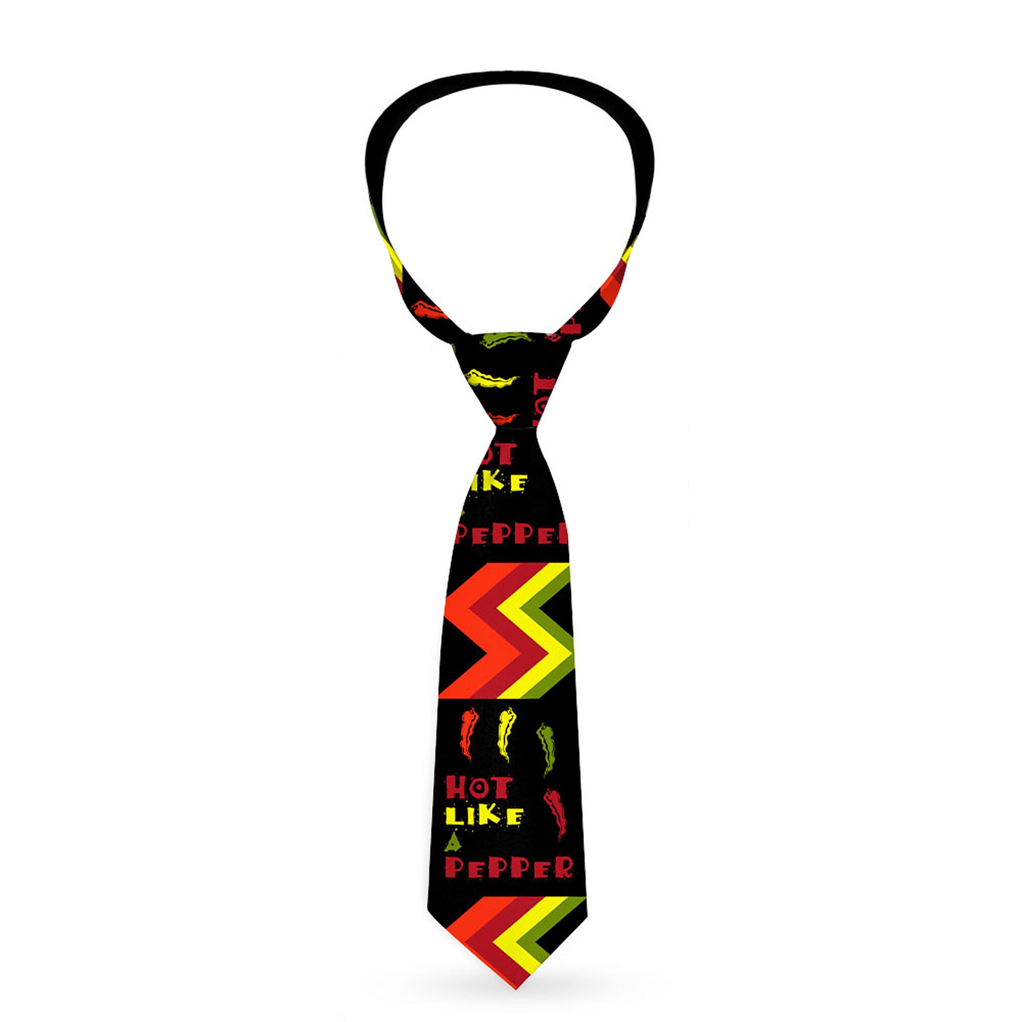 Buckle-Down Necktie - Hot Like A Pepper Neckties Buckle-Down