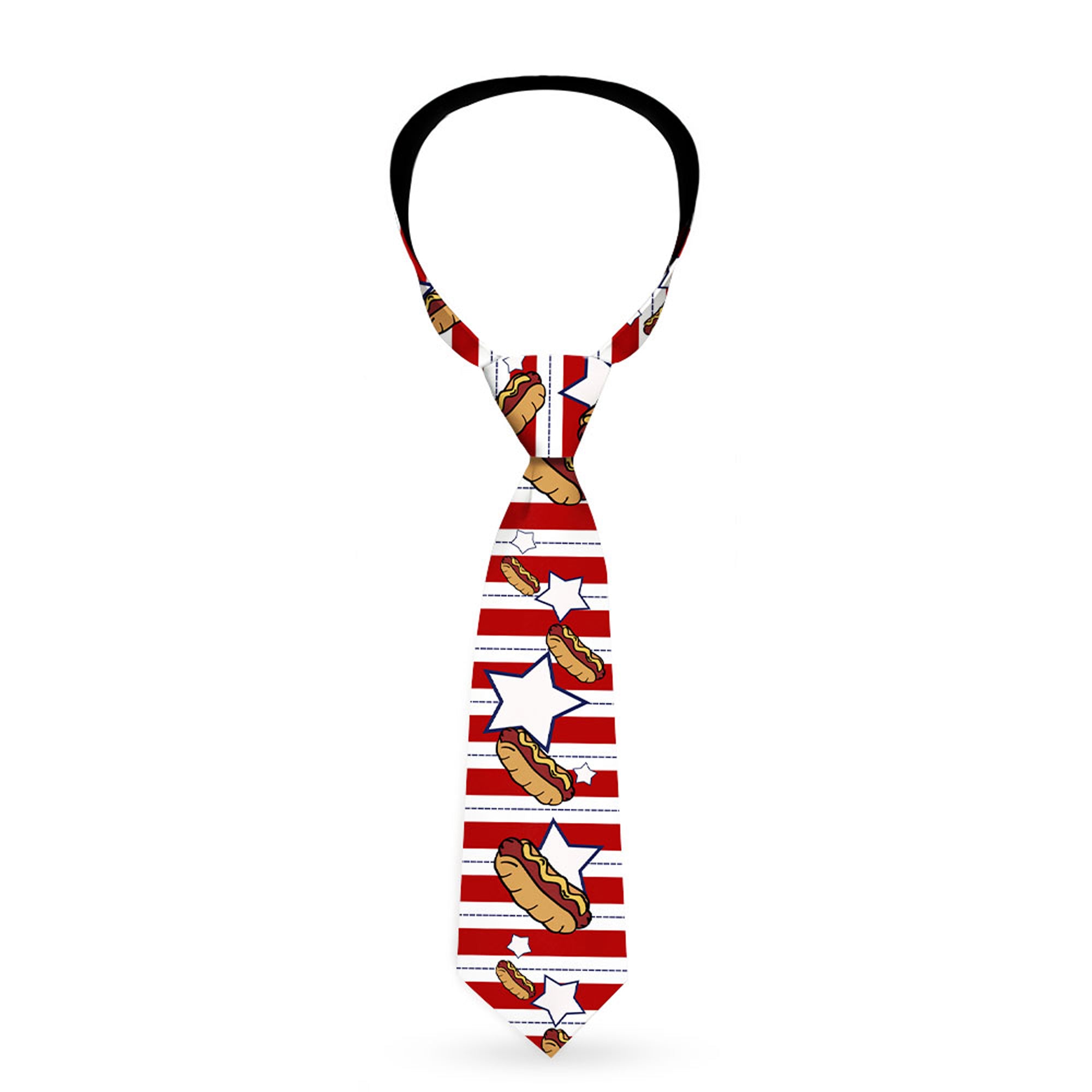 Buckle-Down Necktie - Hot Dogs/Stars & Stripes Neckties Buckle-Down