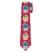Buckle-Down Necktie - Happy Cupcakes/Dots Pink/Green Neckties Buckle-Down