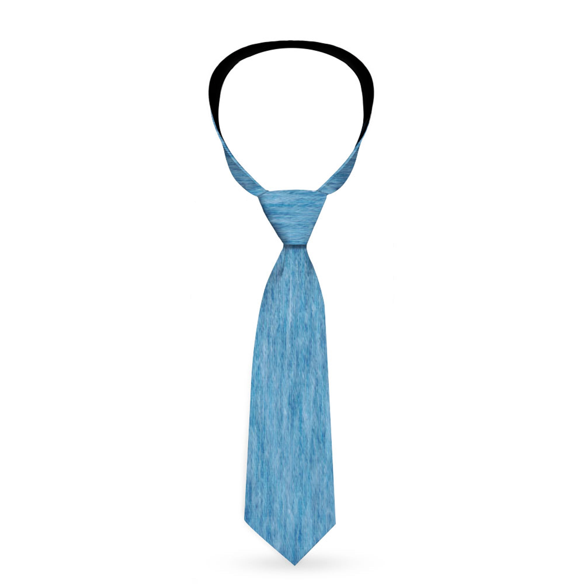 Buckle-Down Necktie - Heather Blue Neckties Buckle-Down