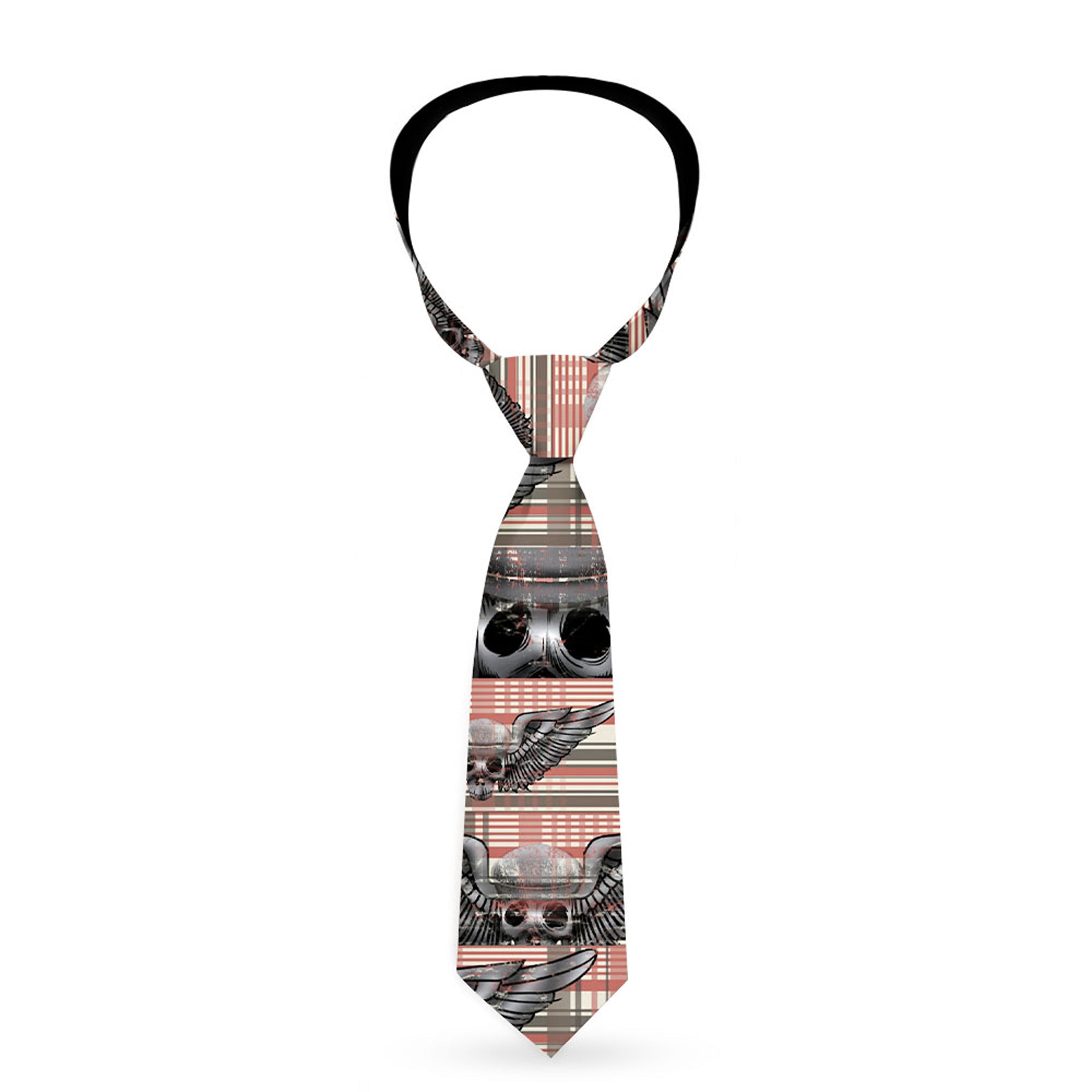 Buckle-Down Necktie - Irish Skulls/Plaid Neckties Buckle-Down