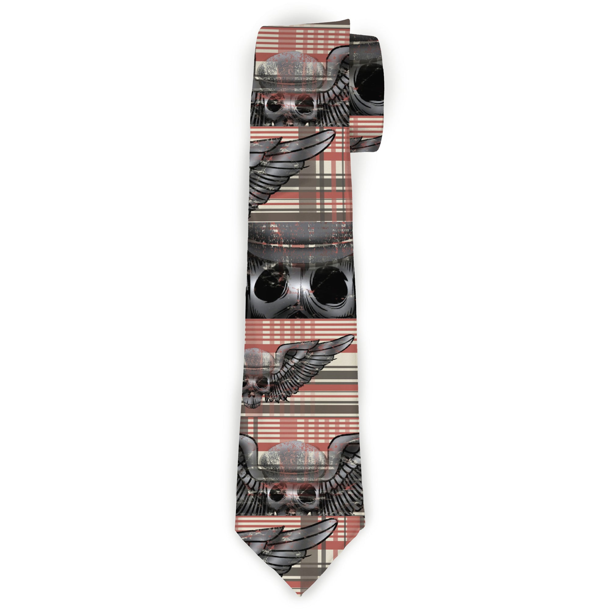 Buckle-Down Necktie - Irish Skulls/Plaid Neckties Buckle-Down