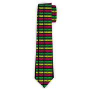 Buckle-Down Necktie - IN YOUR DREAMS! Black/Pink/Green/Yellow Neckties Buckle-Down