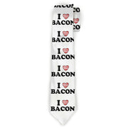 Buckle-Down Necktie - I "Heart" BACON White/Black/Bacon Neckties Buckle-Down