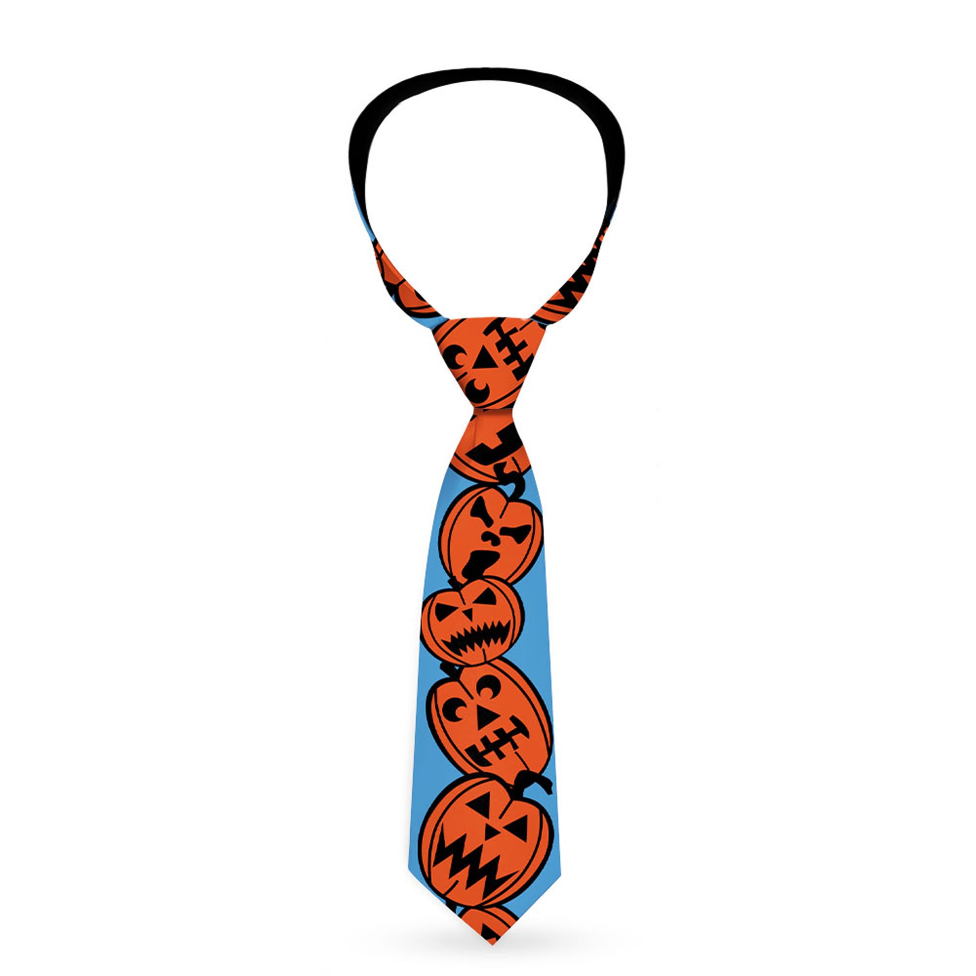 Buckle-Down Necktie - Jack-o'-Lanterns Blue Neckties Buckle-Down