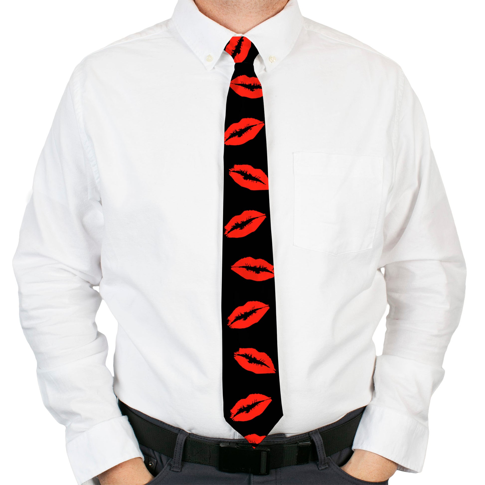 Buckle-Down Necktie - Kisses Neckties Buckle-Down