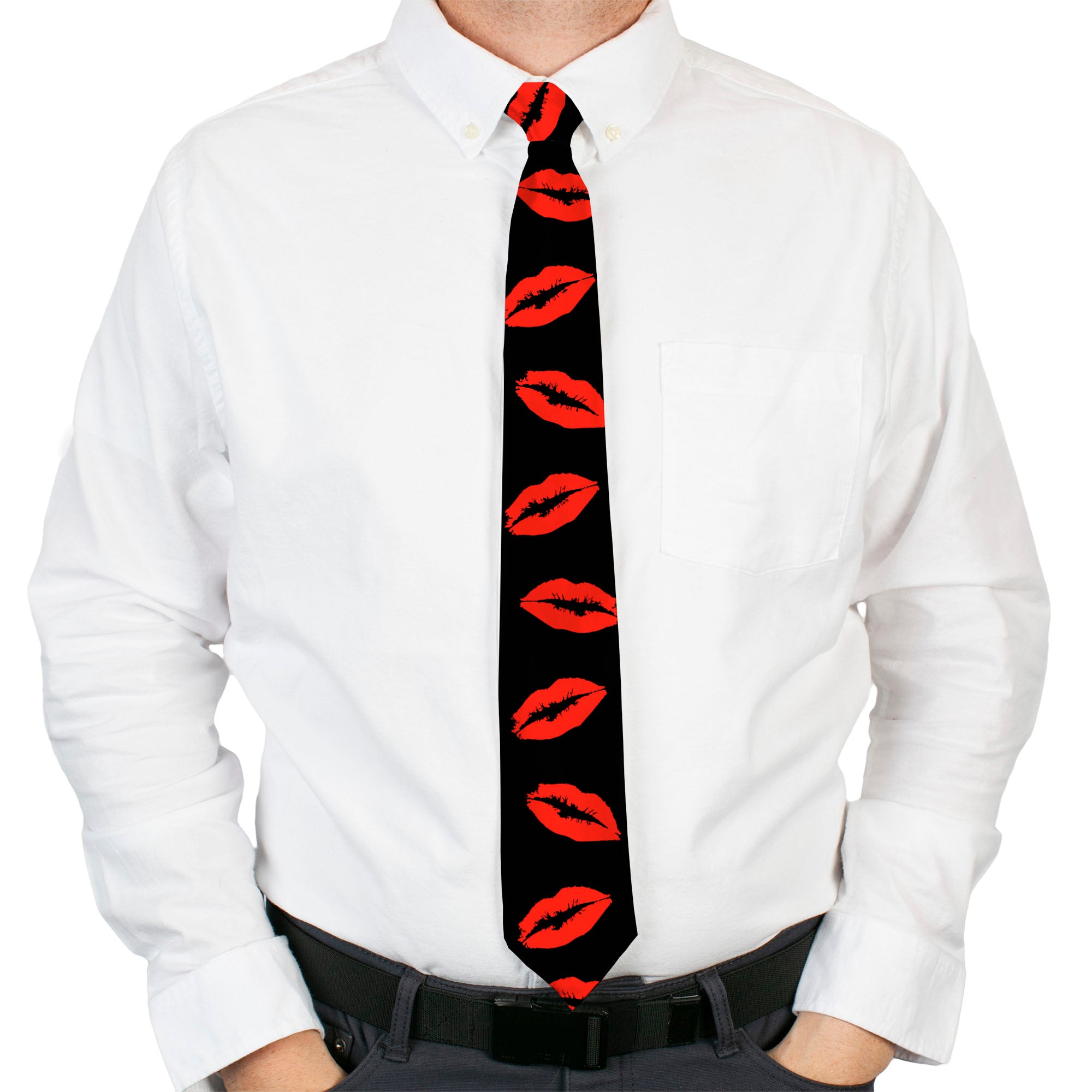 Buckle-Down Necktie - Kisses Neckties Buckle-Down