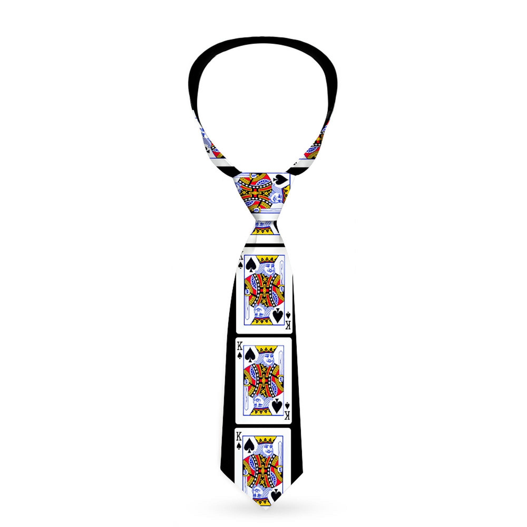 Buckle-Down Necktie - King of Spades Neckties Buckle-Down