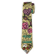 Buckle-Down Necktie - Love Kills Tan Neckties Buckle-Down