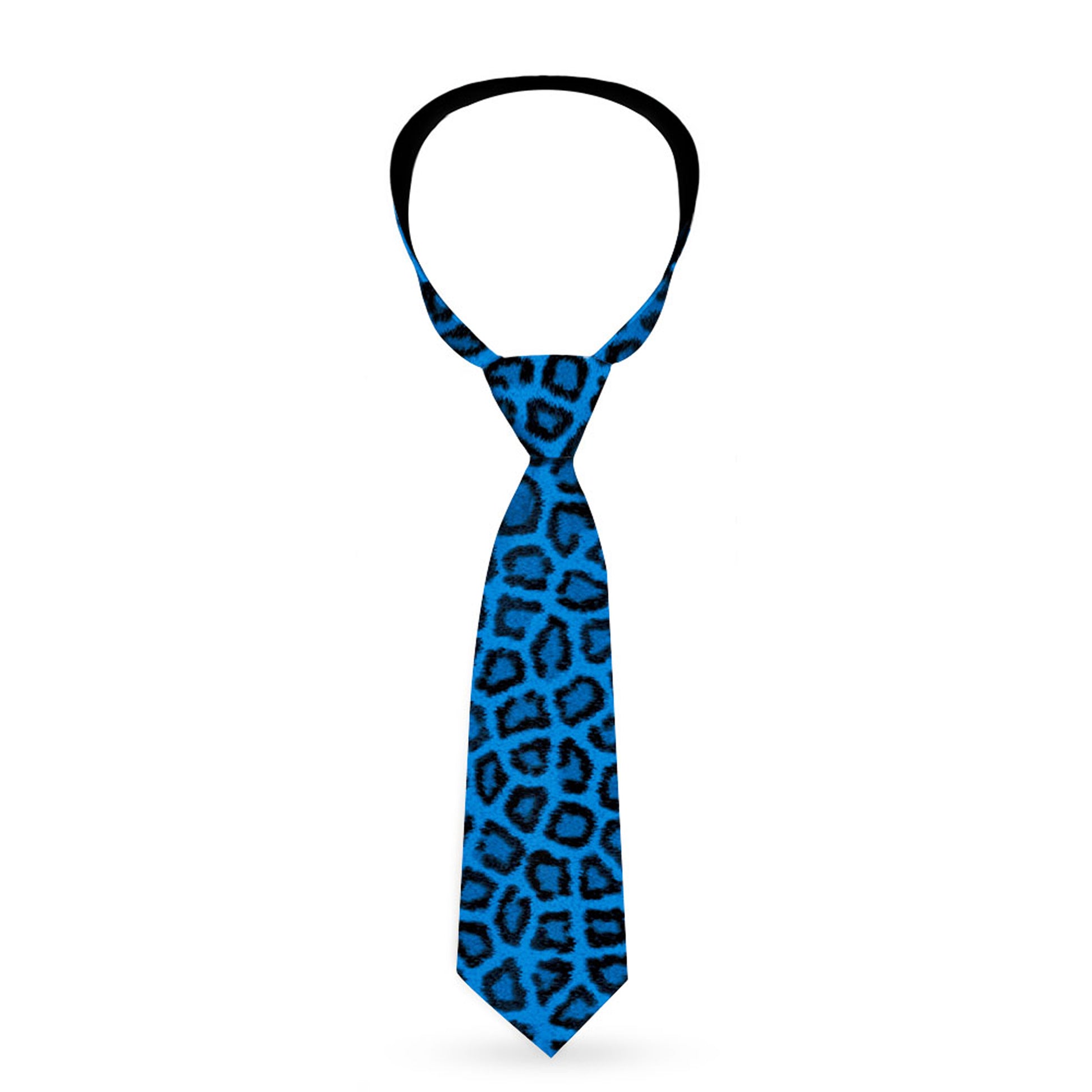 Necktie Standard - Leopard Turquoise Neckties Buckle-Down