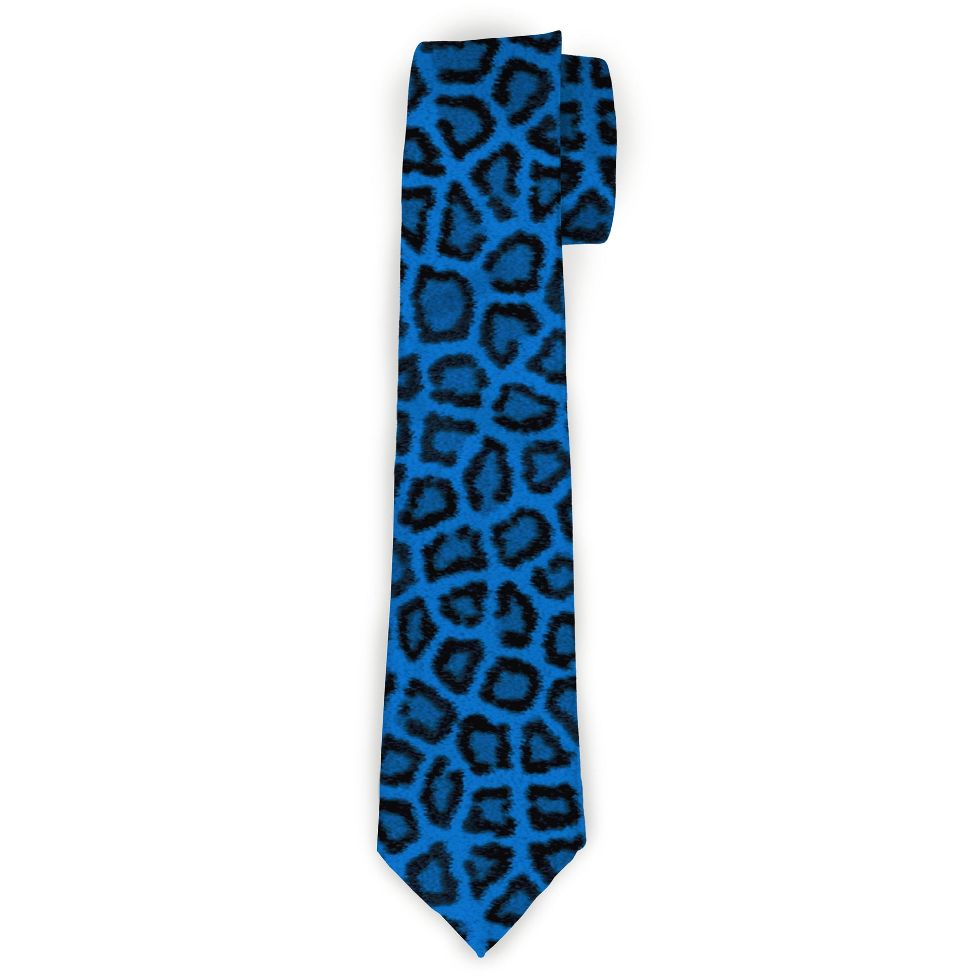 Necktie Standard - Leopard Turquoise Neckties Buckle-Down