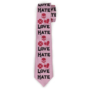 Buckle-Down Necktie - Love/Hate/Betrayal Pink/Black/Fuchsia Neckties Buckle-Down