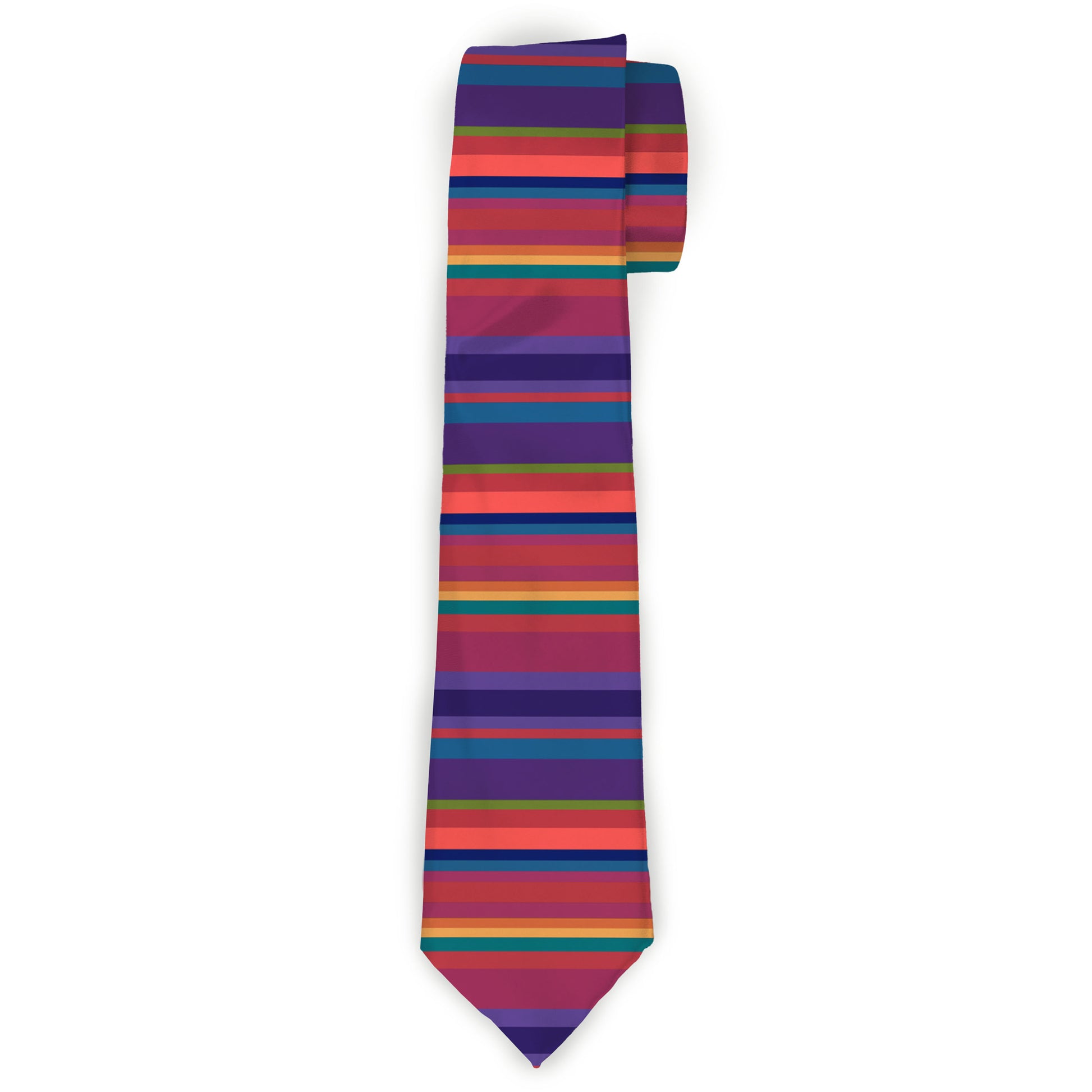 Necktie Standard - Lines Reds/Purples Neckties Buckle-Down