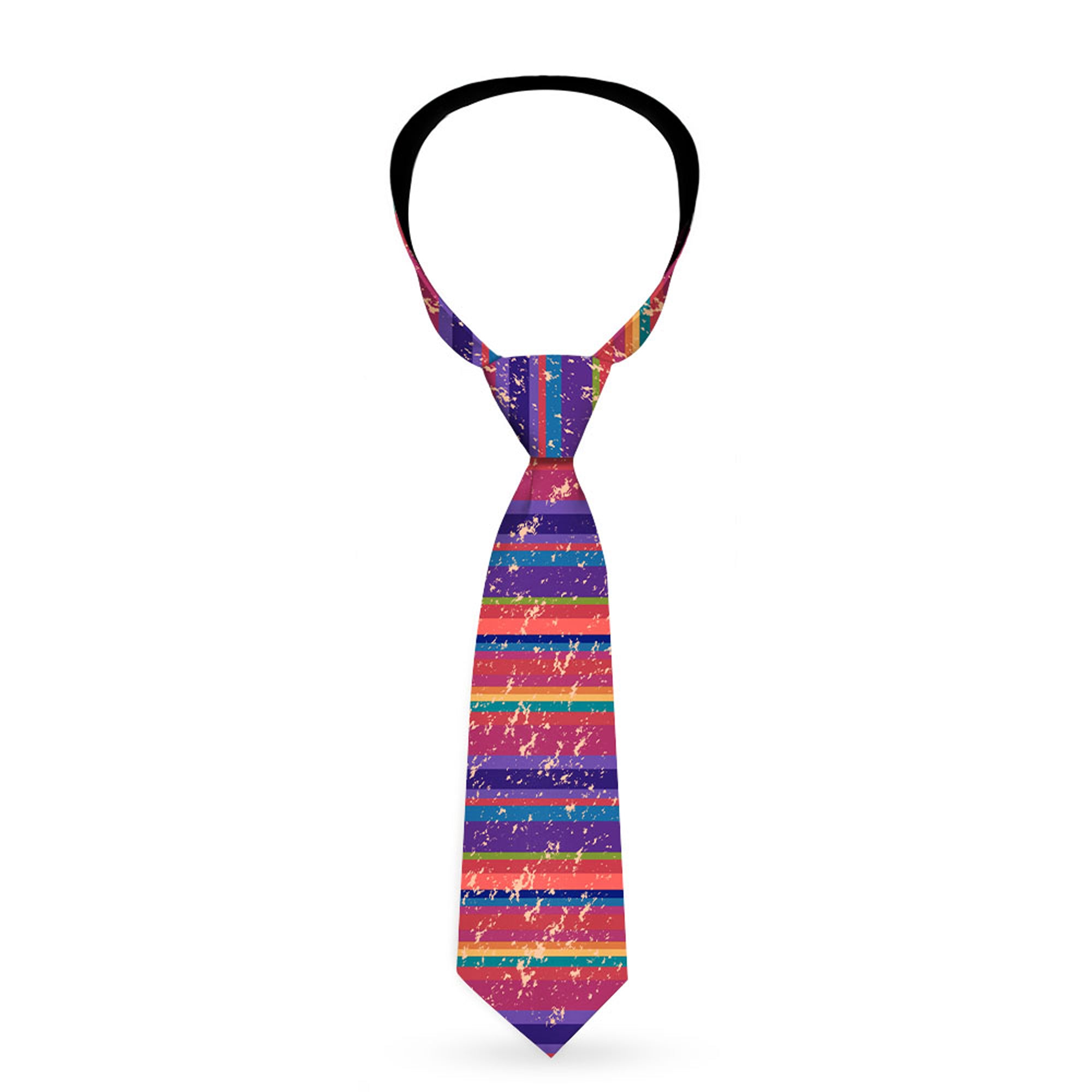 Buckle-Down Necktie - Lines Weathered Reds/Purples Neckties Buckle-Down