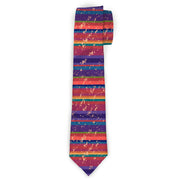 Buckle-Down Necktie - Lines Weathered Reds/Purples Neckties Buckle-Down